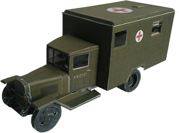 1:43 Scale Unassembled Soviet Zis-44 Battlefield Ambulance Paper Model Set Military Vehicle for Collection Display