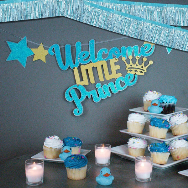 , Xtralarge, Wavy Blue Foil Fringe Curtain - Pack of 2 | Blue Fringe Backdrop for Beach Party Decorations | Wavy Streamers for Birthday, under the Sea Party Decoration | Pool, Summer Decoration