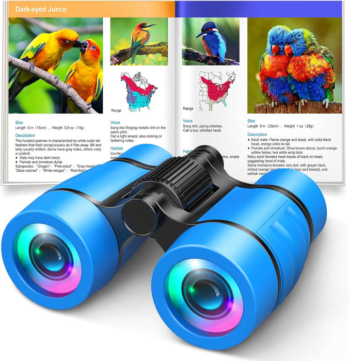Toys for 3-7 Year Old Girls:  Binoculars for Kids Bird Watching|Hiking|Camping 4 5 6 7 8 Year Old Girl Boy Birthday Gifts Outdoor Learning Toy for Kid Ages 4-6 Toddler Gift Stuffers