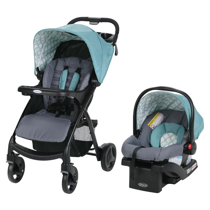 Verb Travel System | Includes Verb Stroller and Snugride 30 Infant Car Seat, Merrick | Stroller and Carseat Combo