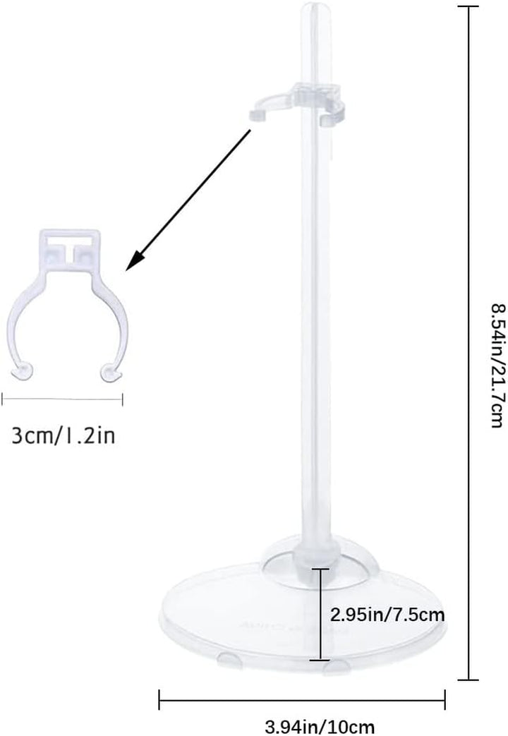 20PCS Doll Holder, Doll Stand Display Holder, Ideal Display Stand Support with Adjustable Waist Clip for 11 to 13 Inch Tall Dolls