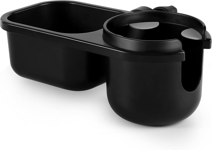 Stroller Cup Holder, Universal Cup Holder, Bike Cup Holder, 360° Rotatable Large Caliber Drinks Holder for Stroller, Bike, Wheelchair, Walker, Black