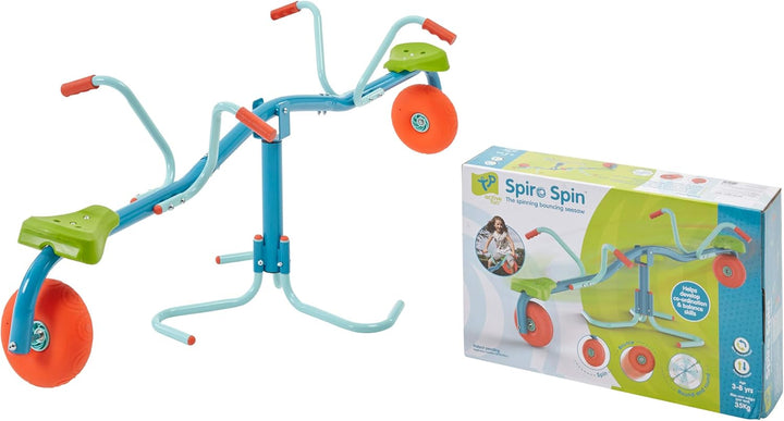 Toys Spiro Spin Seesaw | Sit and Spin Teeter Totter with 360 Spin and Bounce Wheel | Kids Outdoor Play Equipment for Backyard, Playground, or Indoor Fun | Boys and Girls Ages 3-8