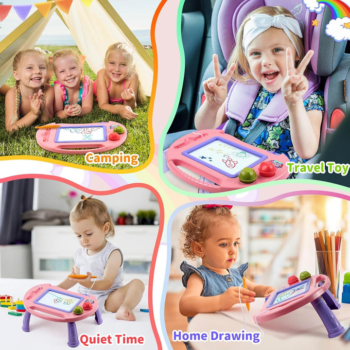 Toddler Toys,Toys for 1-2 Year Old Girls,Magnetic Drawing Doodle Board for Kids Toy,Educational Learning Baby Toy for 18 Months 1 2 3 Year Old Girl Boy Birthday Easter Gifts,Arts and Crafts