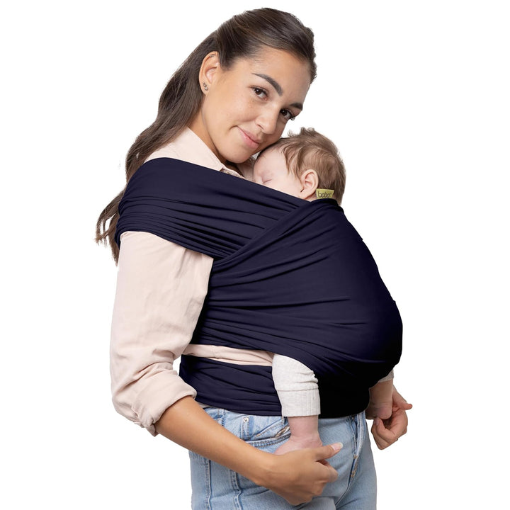 Baby Wrap Carrier – Original Baby Sling Carrier for Newborns (7–35 Lbs), Soft, Secure, Hands-Free & Ergonomic, Ideal for Comfortable Bonding, New Parents (Grey)