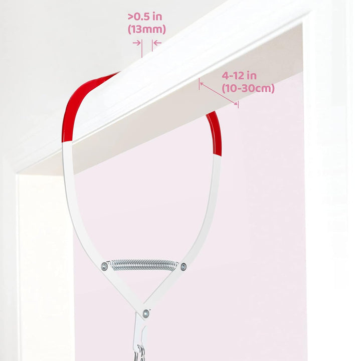 Baby Jumper, Baby Door Jumper Quick Set up and Easy-To-Use, Fun Bouncer for Active Play for Infant and Toddler, Pink