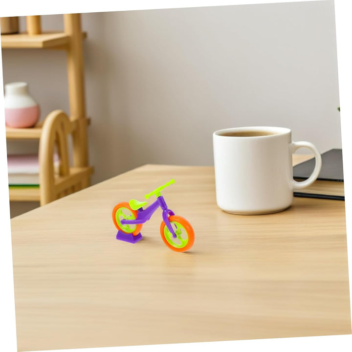 10Pcs DIY Miniature Bike Toy Assembly Kit for Boys and Girls Simulated Bicycle Model Accessories for Creative Play and Imagination