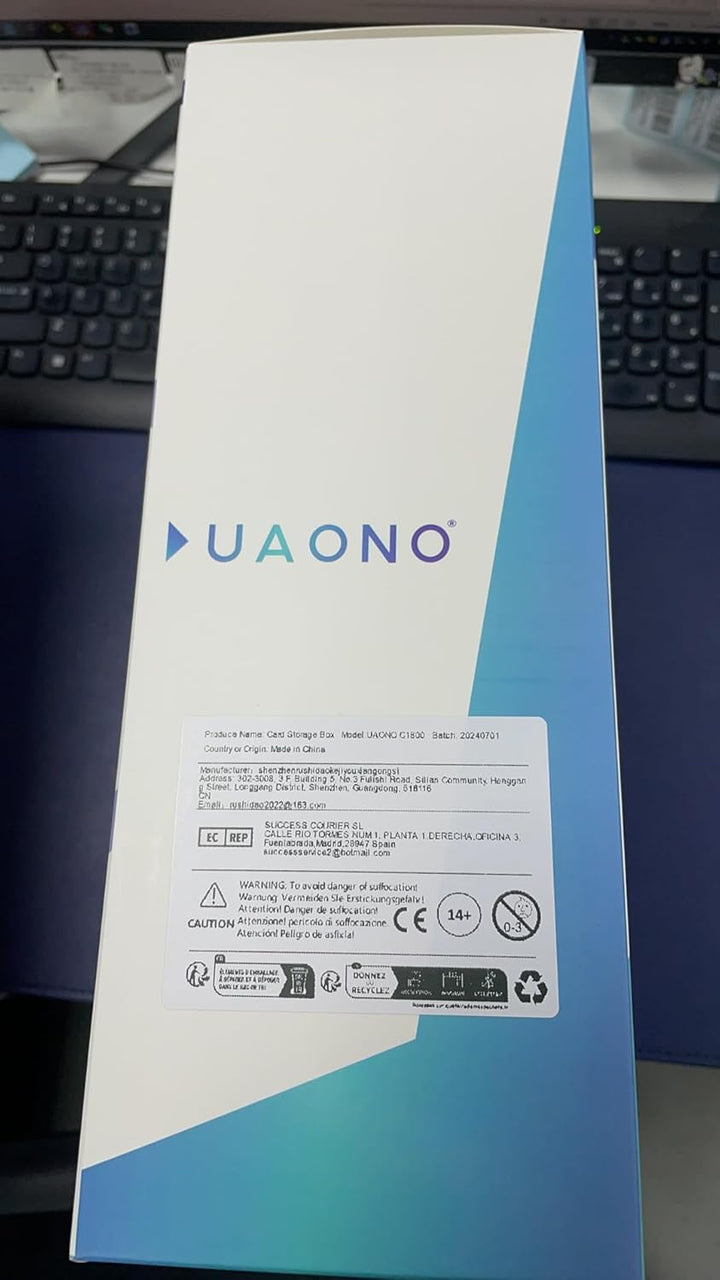 Card Storage Box for Trading Cards, 1800+ PU Leather Commander Card Deck Case, Magnetic Closure Card Holder Fits for Magic Game Cards (Black)