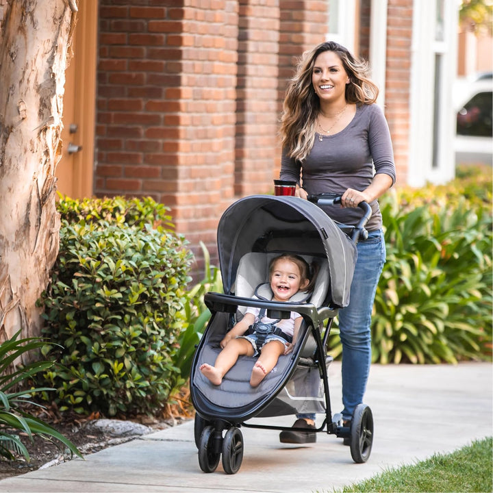 Stroller and Ez-Lift Infant Car Seat, EZ Ride Travel System, Dash Grey