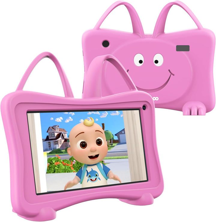 Kids Tablet 7 Toddler Children'S Learning Tablet with Wifi, Youtube, Parental Control, Durable Case Education Learning Apps for Boys Girls (Blue)