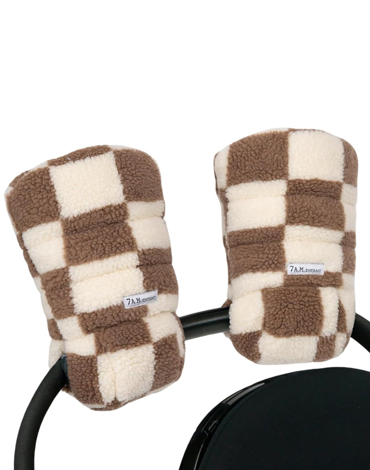 7AM Enfant Stroller Warmmuffs - Polar Hand Warmers with Anti- Freeze, Cold Weather, Water Repellent & Warm Hand Gloves for Pushchair, Pram, Stroller & Car Seat Bar