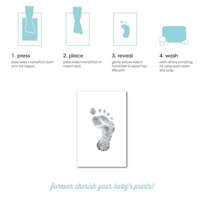 Babyprints and Sonogram Hello Little One Collage Frame, Baby Handprint, Footprint and Ultrasound Baby Keepsake Frame, Pregnancy Announcement, Gender-Neutral, White