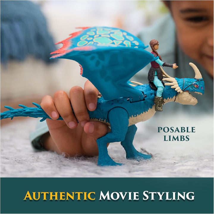 , How to Train Your Dragon, Deadly Nadder & Astrid, Viking Duo Action Figures, Kids Toys for Boys Ages 4 and Up