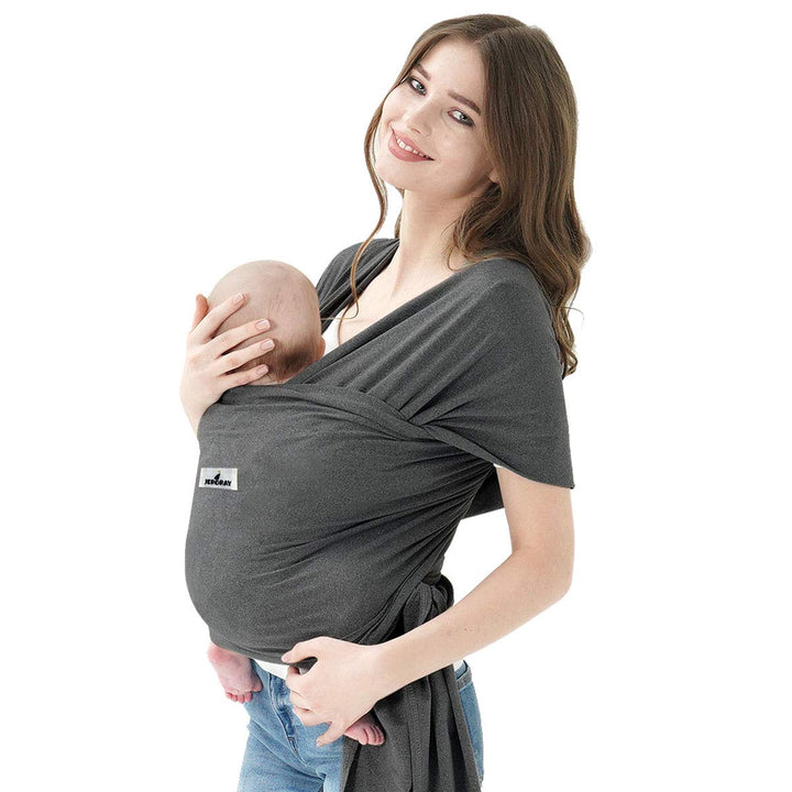 Baby Wraps Carrier,  Baby Carrier,Hands Free Infant Carrier, Lightweight,Breathable,Softness,Heather Grey