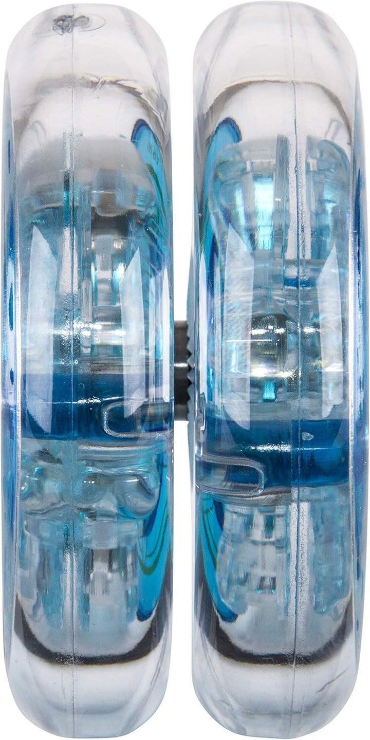 Toys Pulse LED Light-Up Yo-Yo, Intermediate Level Yo-Yo with Ball Bearing Axle and LED Lights, Clear/Blue
