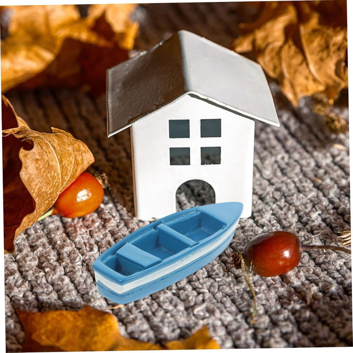 10Pcs Miniature Yacht Boat Models for Micro Landscape Decoration Nautical Theme Party Favors and DIY Fairy Garden Accessories