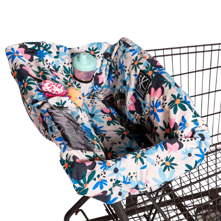 Disney Baby by  Shopping Cart & High Chair Cover for Baby, Kids, & Toddler - Cover for Grocery Carts & Restaurants, for Boys & Girls, Universal Fit - Mickey Mouse, Black
