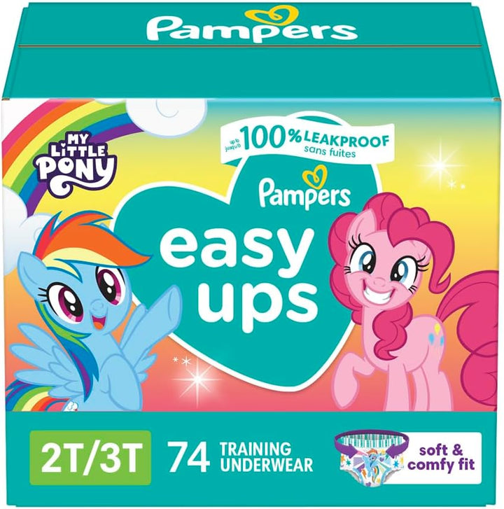 Training Pants - Easy Ups Girls & Boys - Size 3T-4T, 124 Count, My Little Pony Potty Underwear (Packaging May Vary)