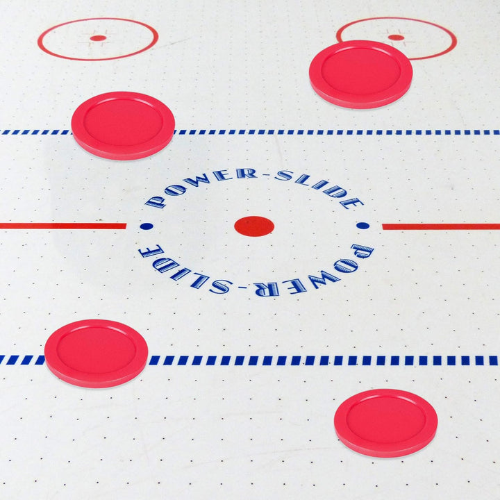 Home Air Hockey Red Replacement 2.5" Pucks for Game Tables, Equipment, Accessories (Pack of 4)