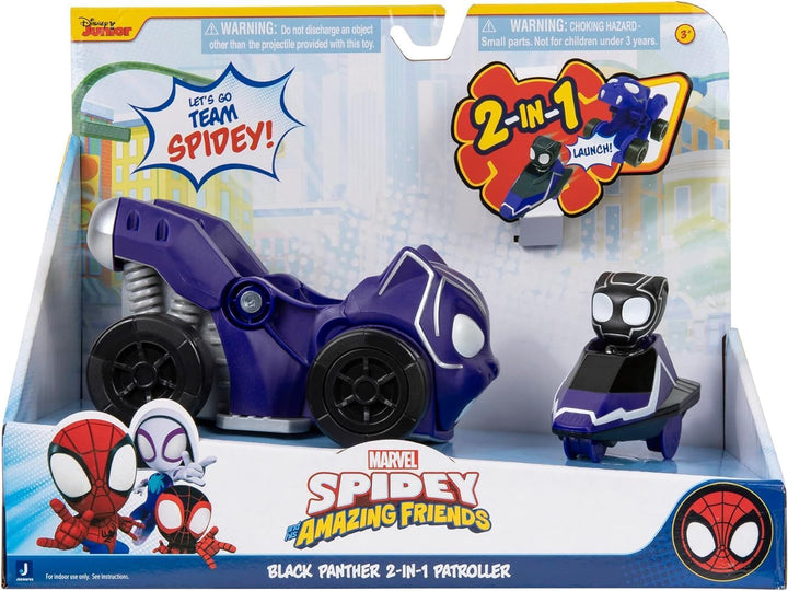 Marvel’S Spidey and His Amazing Friends Quick Shot Vehicle (Miles Morales: Spider-Man) - Quick Shot 2-In-1 Vehicle with Miles Morales: Spider-Man