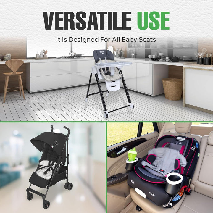 Child Car Seat Saver Waterproof Liner 100% Leak Free Pad for Baby Stroller, Piddle Pad for Potty Training Toddlers, Car Seat Liner with anti Slip Vinyl Backing