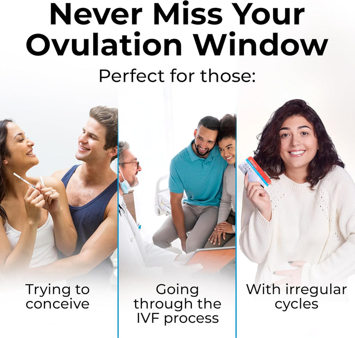 Ovulation Test Strips 50 Pack – Rapid Results in 5 Minutes - Ovulation Tests for Women - Accurate Fertility Test - Ideal Ovulation Predictor Kit for Easy Home Testing