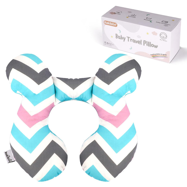 Baby Travel Pillow,Baby Neck Pillows for Car Seat,Upgraded Baby Head Pillow,Toddler Head and Neck Baby Support Pillow for Car Seat, Pushchair,Travel (Gray Fox)