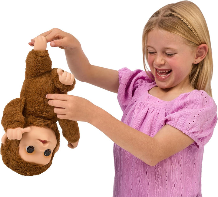 My Baby Monkey Mango, 50+ Sounds and Reactions, Plush Interactive Monkey Toy Set with Accessories, Interactive Pets for Kids Ages 4+