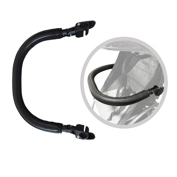Baby Stroller Bumper Bar,Armrest, Handle, Crossbar Accessories for BBZ Yoyo and Yoyo+,Black PU Leather