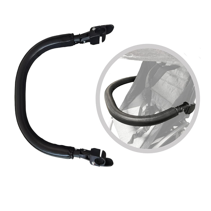 Baby Stroller Bumper Bar,Armrest, Handle, Crossbar Accessories for BBZ Yoyo and Yoyo+,Black PU Leather