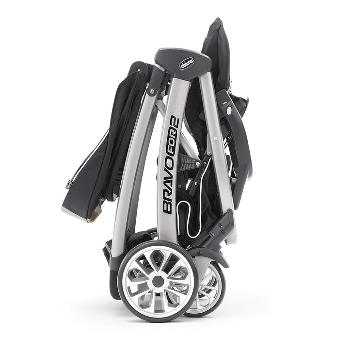 Bravofor2 Standing/Sitting Double Stroller - Iron | Black/Grey