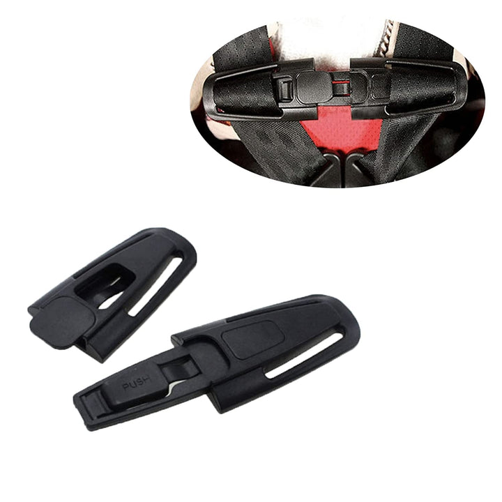 Universal Child Seat Chest Harness Clip and Baby Seat Safety Belt Clip Buckle Universal Replacement for Kids Trend Adjustable Guard(Black)