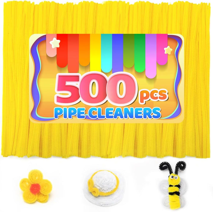 200Pcs 20Colors, Pipe Cleaners, Chenille Stems, Pipe Cleaners for Crafts, Pipe Cleaner Crafts, Art and Craft Supplies
