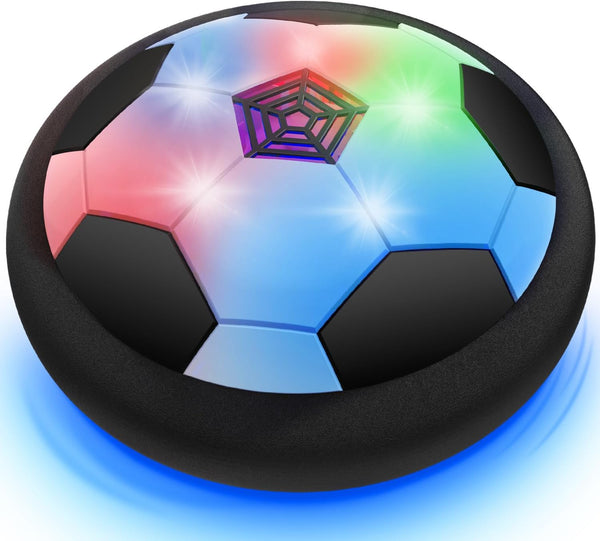 Boy Toys - LED Hover Soccer Ball - Air Power Training Ball Playing Football Indoor Outdoor Game - Birthday Gifts for Kids, Age 3 4 5 6 7 8-12 Year Old Boys - Soccer
