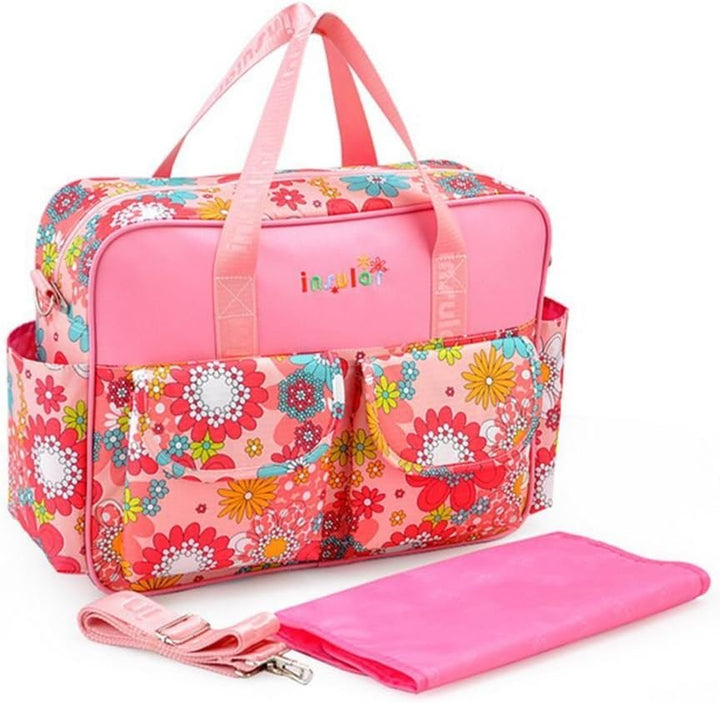 Mummy Shoulder Bag Diaper Bag Chic Nappy Changing Bag Tote/Messenger Style Large with Changing Mat, Adjustable Straps