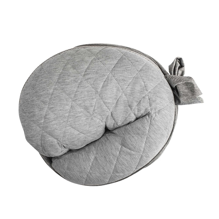 Anywhere Travel Nursing Pillow, Soft Gray, plus Sized to Petite with Stretch Belt, Portable Nursing Pillow, Breastfeeding and Bottle-Feeding Support, Machine Washable