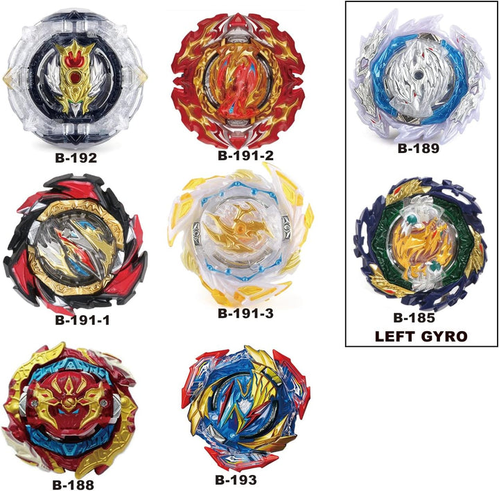 Battling Top Burst Gyro Toy Set Toy Gift for Children Boys Ages 6 8 10 12+ Combat Battling Game 12 Burst Spinning Tops 2 Two Way Launchers Grip Starter