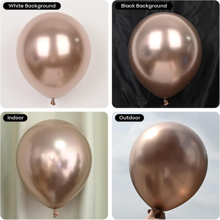 Dusty Blue and Gold Balloons, 60 PCS 12 Inch Slate Fog Pastel Baby Blue Sand White and Gold Balloons for Baby Boy Shower Bridal Shower Birthday Wedding Party Decorations