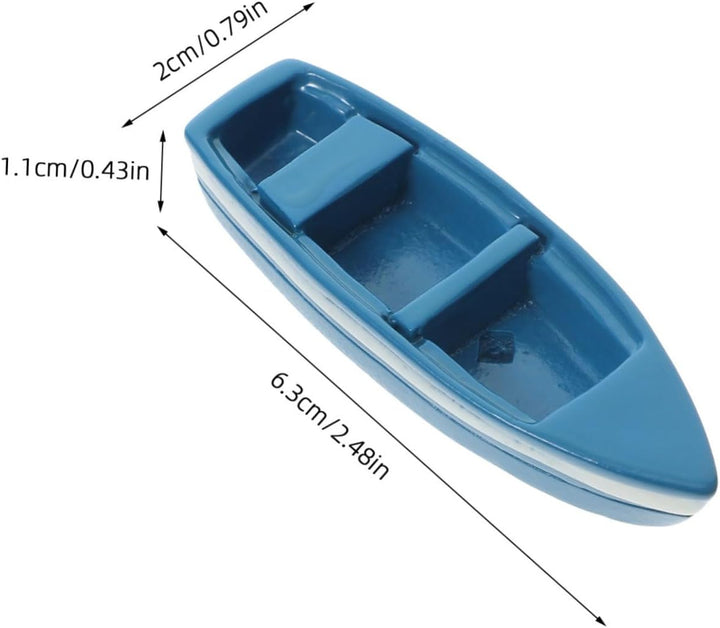 10Pcs Collectible Scale Mini Yacht Resin Model Boat for Decor Playset and Nautical Model for Home and Bath Display