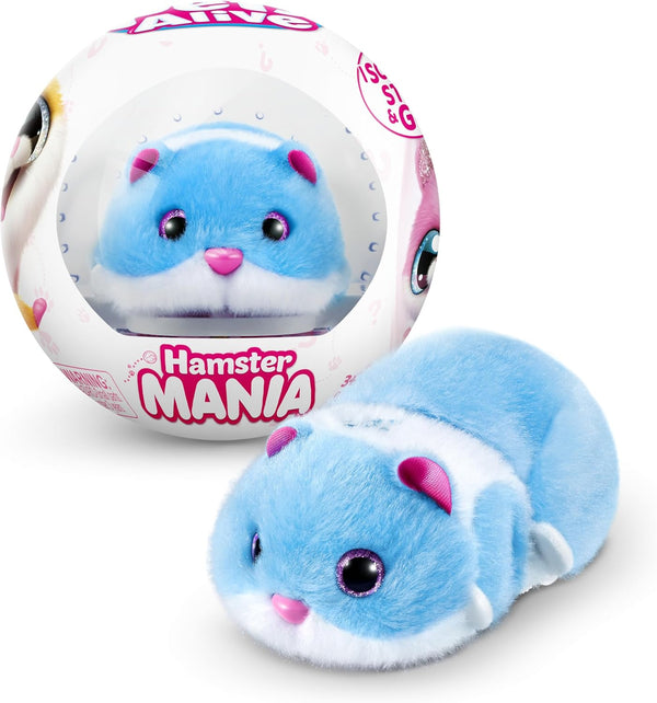 Hamstermania (Blue) by  Hamster, Electronic Pet, 20+ Sounds Interactive, Hamster Ball Toy for Girls and Children