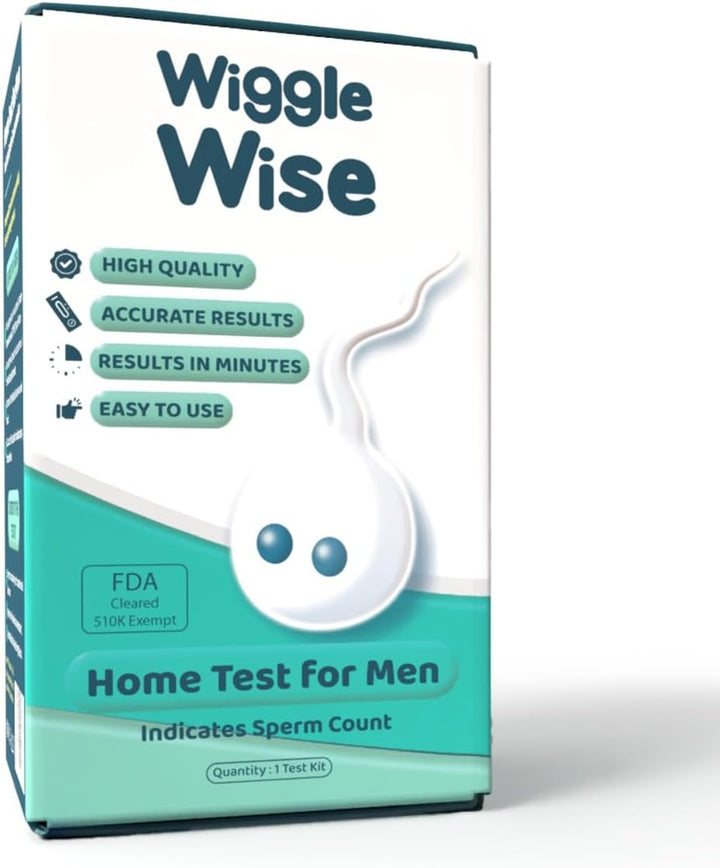 Fertility Test Kit for Men – Sperm Count Home Test Kit for Male Fertility – At-Home Semen Analysis Shows Normal or Low Sperm Count – Fast, Private, Easy to Use