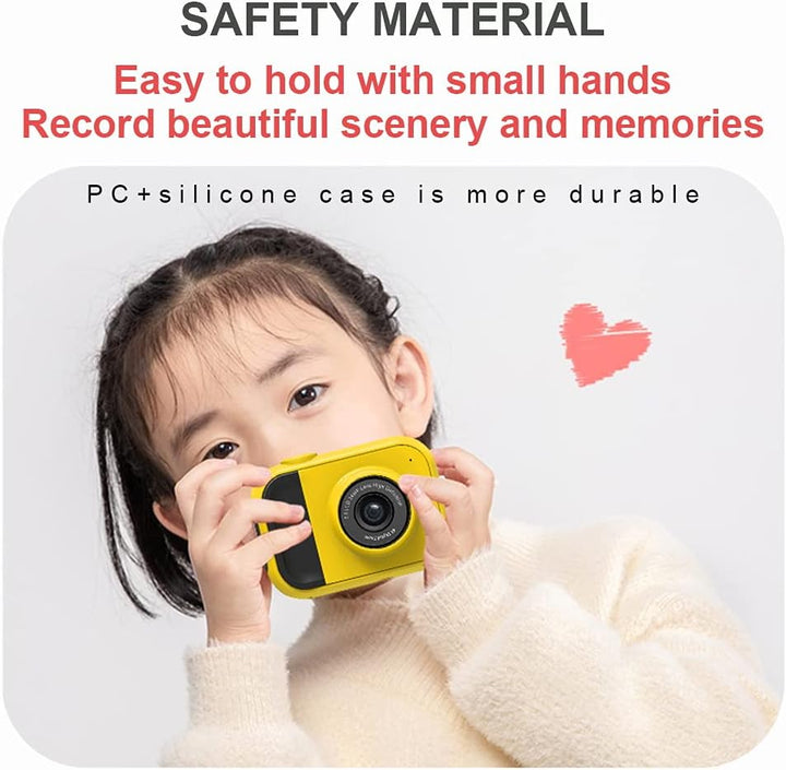 Kids Camera, Kids Camera Toys, Mini Kids Digital Camera, Toy Cameras for Boys and Girls, with 32G SD Card, Christmas Birthday Gifts for 3-10 Year Old Girls and Boys (Green)