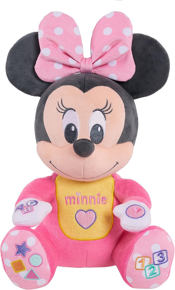 Baby Musical Discovery Plush Minnie Mouse with Sounds and Phrases, Sings Abcs, 123S, and Colors Songs, Kids Toys for Ages 06 Month by