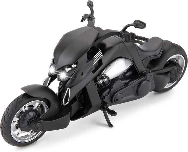 Compatible for 1:12 Kawasaki Ninja H2R Motorcycle Diecast Model, Suspension and Free Roller, Toy Car, Motorcycle Collection, Gift Black