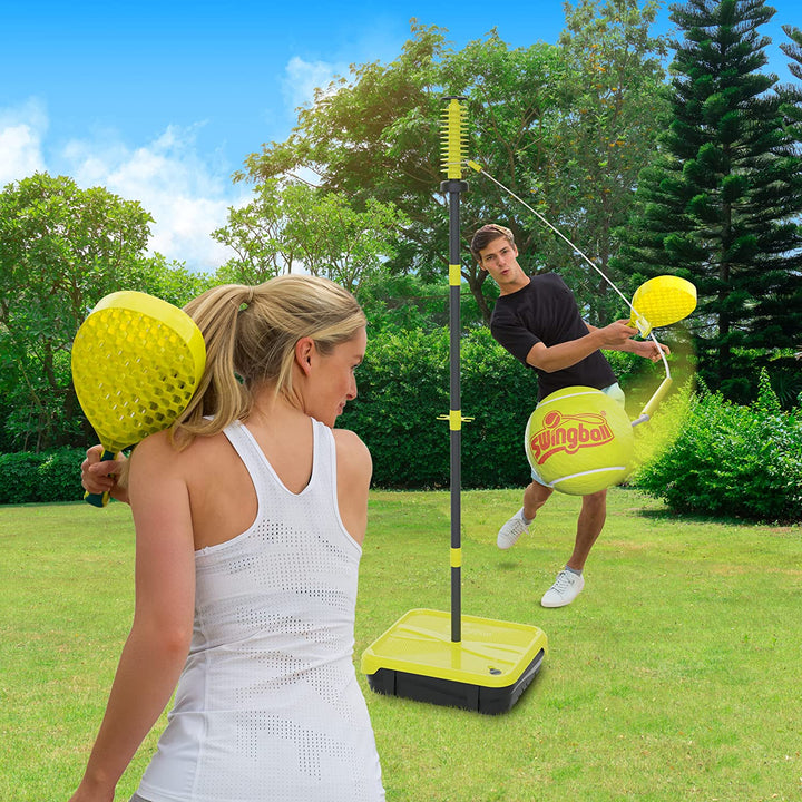 All Surface Tetherball Tennis Set – Portable Outdoor Game for Kids & Adults – Includes Paddles & Ball – Backyard, Lawn, or Park Active Play – Family Fun, Easy Setup & Storage