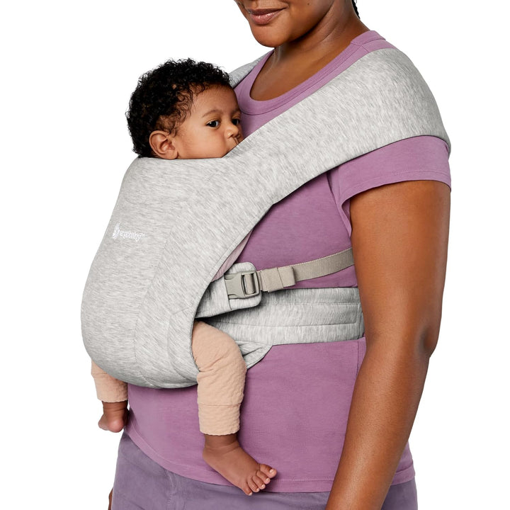 Embrace Baby Carrier Newborn to Toddler - Breathable Baby Carriers for Summer - Cozy Essentials (7-25 Pounds), Ponte Knit, Cream