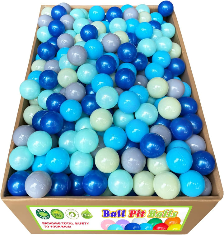 200/500/1000/2000 Count Plastic Soft Plastic Ball Pit Balls Colorful Play Pit Balls for Pet Dogs Ball Pit 2.2" Large Phthalate Free Bpa Free Balls for Toddlers 1-3 Baby Kids