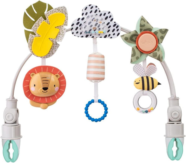 Savannah Adventures Arch | Activity Arch with Fascinating Toys, Stimulates Baby’S Senses & Motor Skills Development | Newborn & Baby Toys 3-6 Months | Use on Strollers, Bassinets, Crib