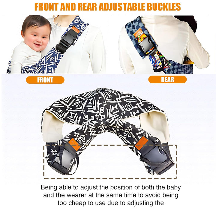 Baby Carrier Newborn to Toddler, Toddler Carrier,Adjustable Baby Sling Carrier Non-Slip Hip Seat Carrier Carrying 10-30 Lbs(Black)
