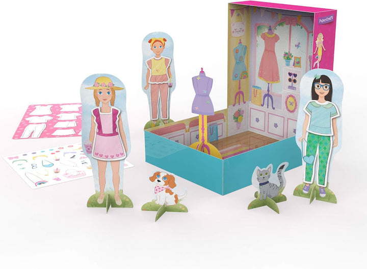 Papercraft Sweet Boutique, Paper Dolls, Fashion Boutique Toy, Ages 3+